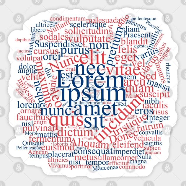 Lorem Ipsum Word Cloud Sticker by Warp9